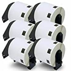 BETCKEY Compatible Barcode Label Replacement for Brother DK-11209, 62mm x 29mm, Use with Brother QL Label Printers [6 Rolls/4800 Labels]