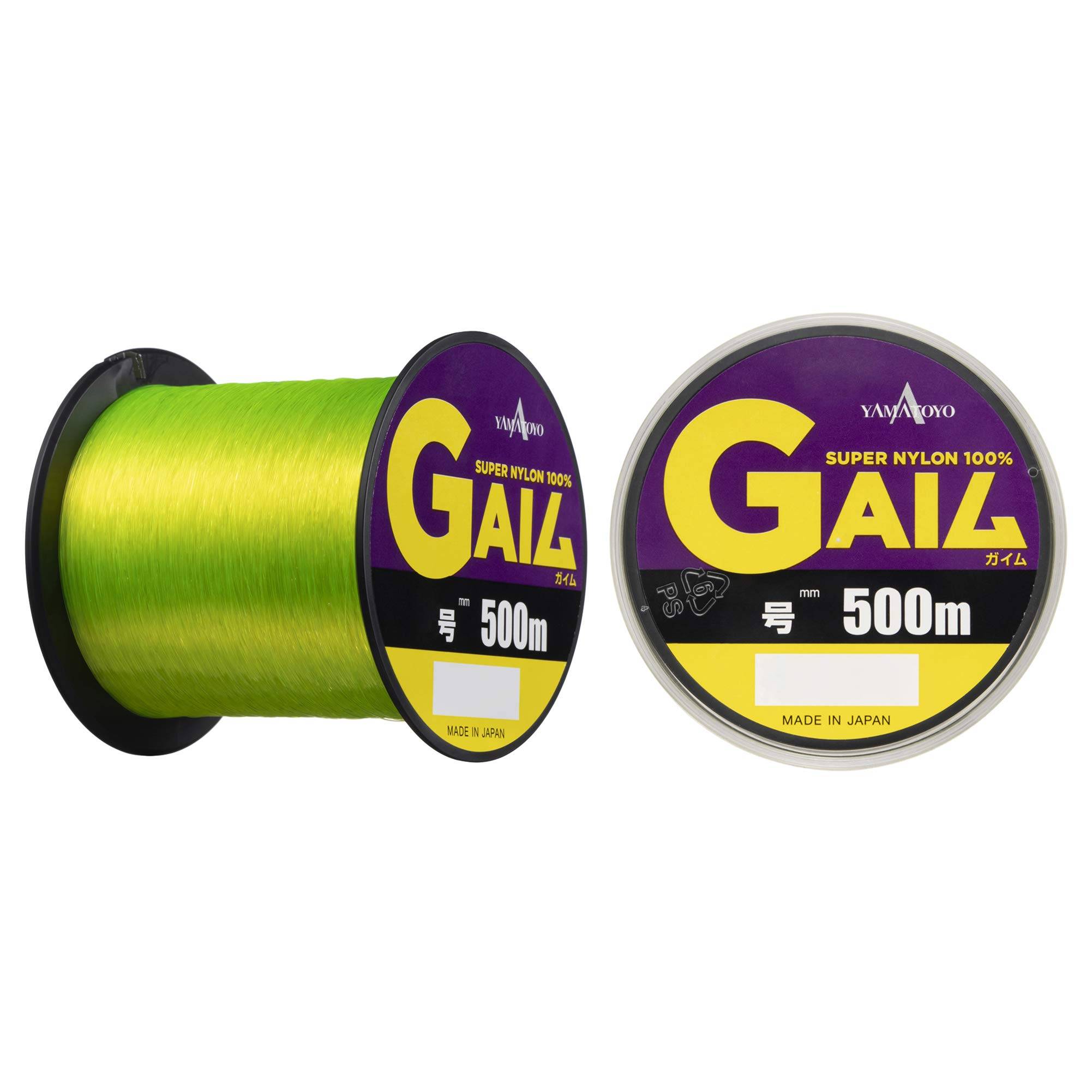 YAMATOYO Gaim Nylon Yellow Line, 500m, No. 2, 8lb,