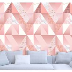 Rosa marmor textur marmor effekt tapet