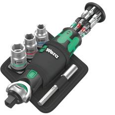 Wera Zyklop 8009 Pocket Imperial Set 2 - Ratschengriff mit Steckschlüssel- und Bit-Set