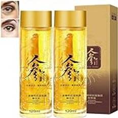 Ginseng Anti-Wrinkle Essence Toner, ginseng essens vatten, ginseng extrakt vätska, peptid anti-aging ginseng serum, Firming Sagging Skin och Minskar fina linjer 120 ml (2 stycken)