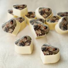 Personlig chokolade - Individuelt indpakket - Praline - 25 stk - Hjerte