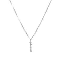 Alphabet Necklace I - Silver Sterling 925 (40-42.5-45 cm)