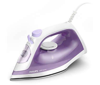 Philips 1000 series DST1020 Dampstrygejern. 1800W. Lilla/Hvid