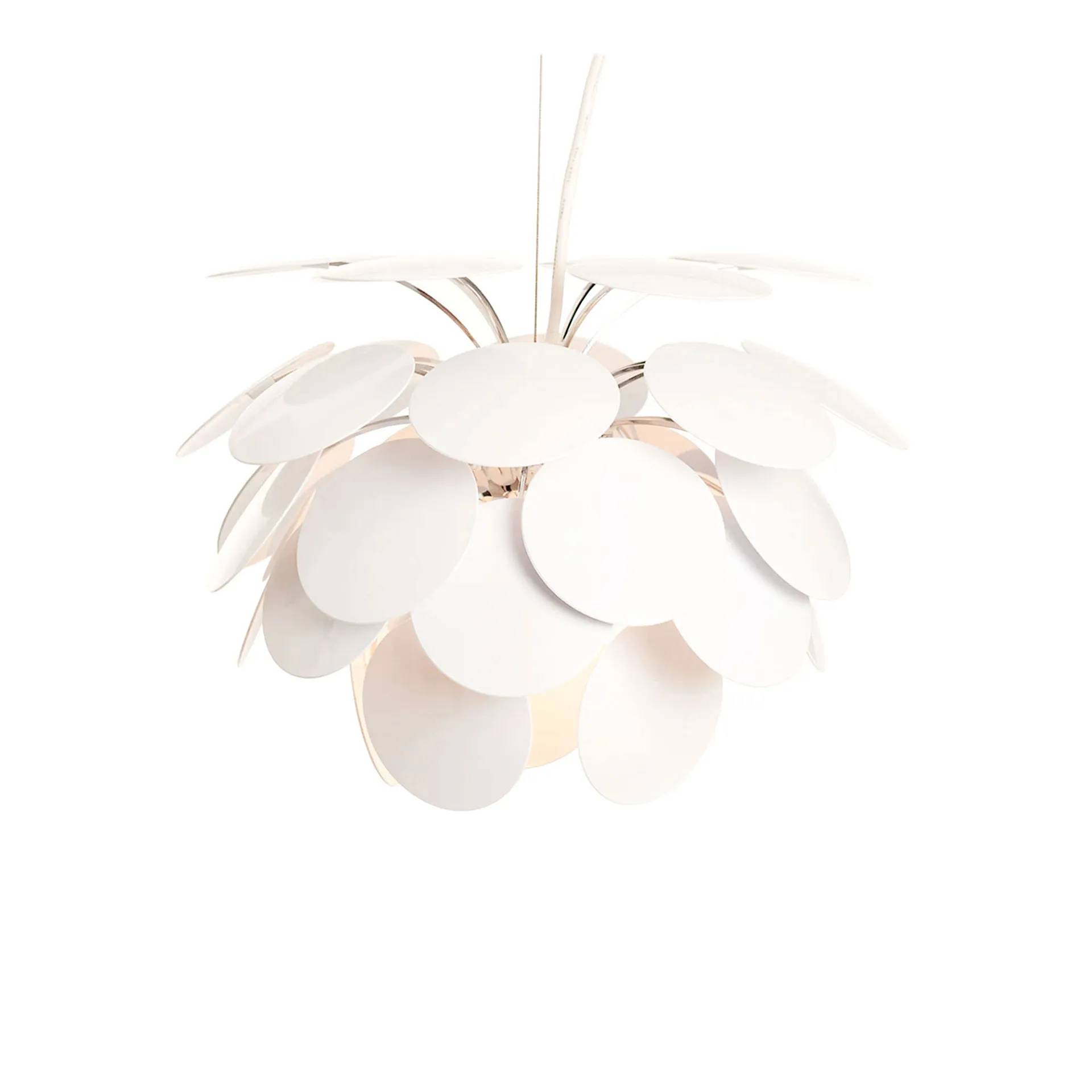 Marset - Discoco (88) White (RAL 9003) (Susp, WIRE 5M) - Pendellamper - Christophe Mathieu - Metal/Plast