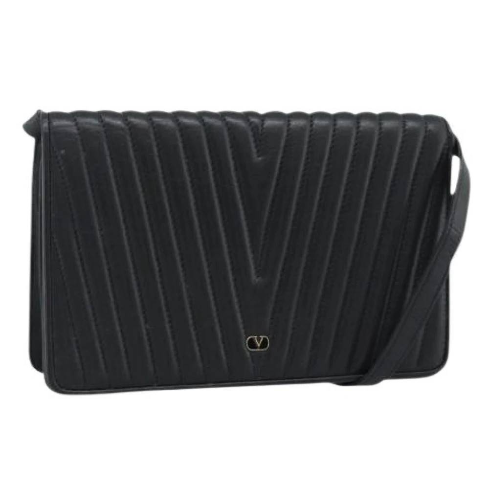 Valentino Vintage Pre-owned Vintage Skuldertaske - Vintage - Dame - Sort - ONE SIZE - Uld
