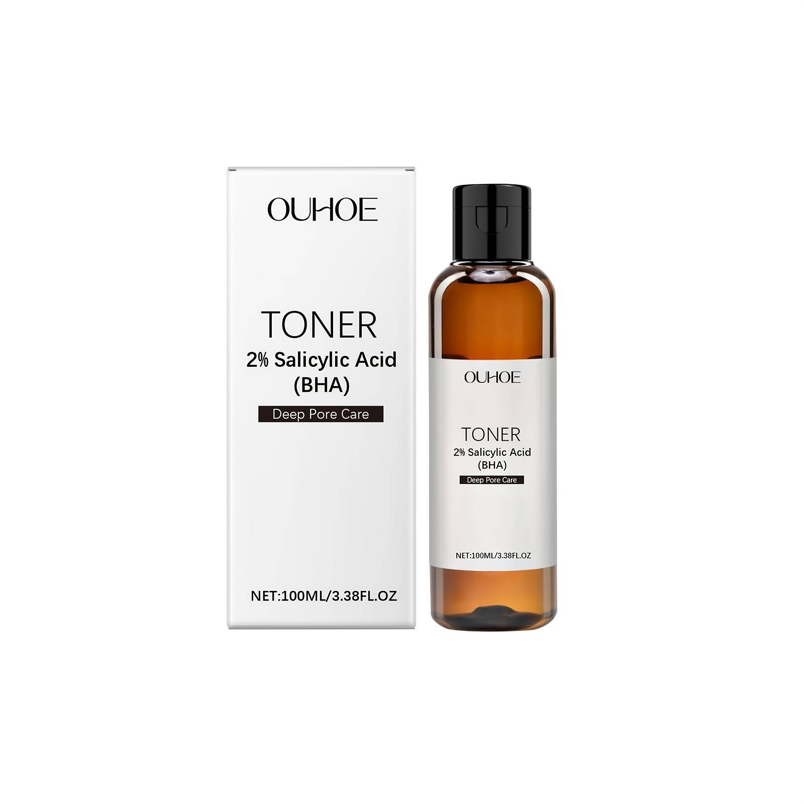 TEMU Salicylic Acid Toner, Containing Hyaluronic Acid And Salicylic Acid, Gently Hydrates And Moisturizes The Skin, Providing A Refreshing Skincare Experience