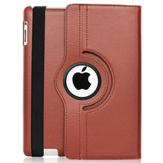 iPad Air 1/2, iPad 9.7 2017/2018 - Roterende Cover - Brun