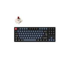 Keychron K8 Pro QMK/VIA RGB Wireless Mechanical Hot-Swap - Gateron G Pro Brown - Gaming Keyboard - Utan numpad - Nordisk - Svart