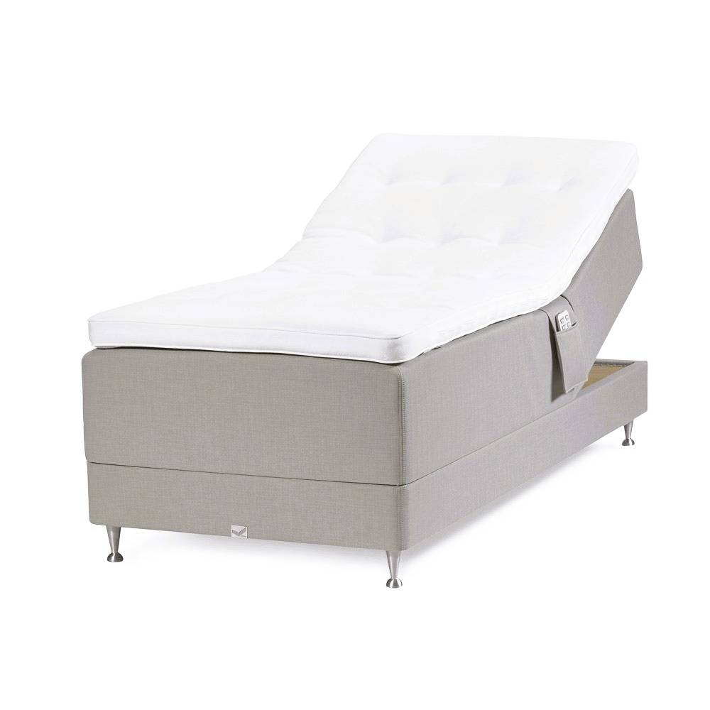 Viking Ekerö DuoFlex Ställbar Säng 105x200 Linen (105x200)