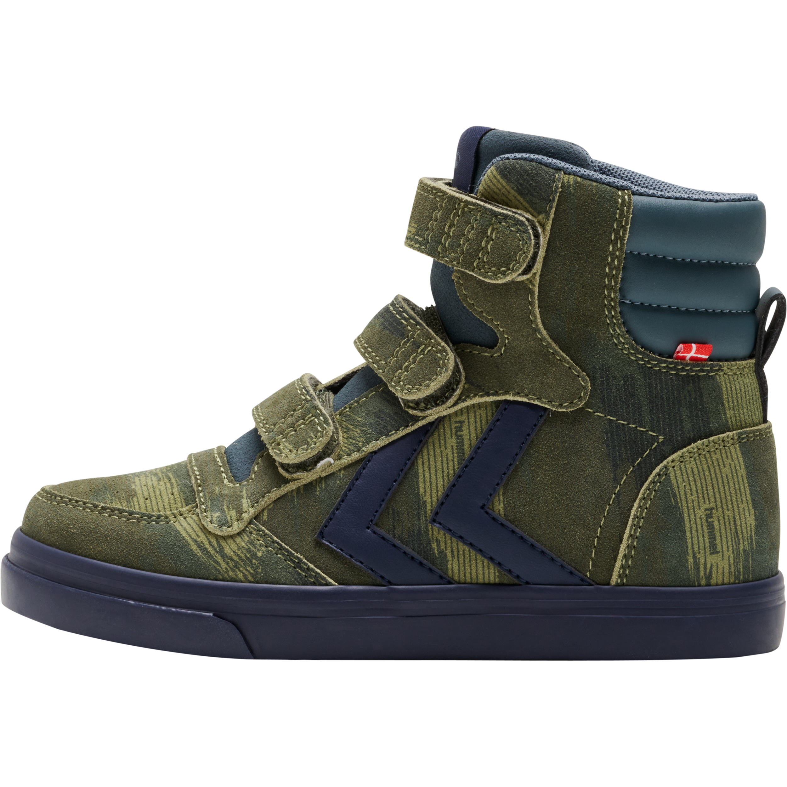 Hummel - Stadil Print Jr | Blue | Court Trainers | Børn | Str. 29 - Fri fragt og Hurtig levering