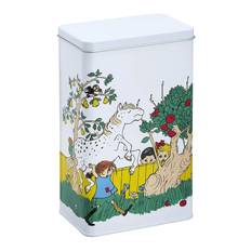 MUURLA Pippi Coffee Tin Jar The Way Home |Vit |H20 cm