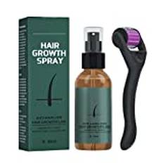 Men Beard Growth Roller Kit,Natural Beard Growth Serum,Beard Hair Growth Spray,Beard Growth Oil,Beard Regrowth Nourishing Enhancer Ginger Spray,Promote Beard Regrowth Thick for Men