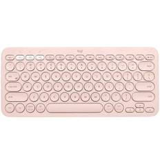 Trådlöst Tangentbord Logitech K380  Rosa Qwerty Spanska