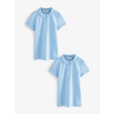 Clarks Clarks Blue Short Sleeve School polo Shirts 2 Pack - 158164cm