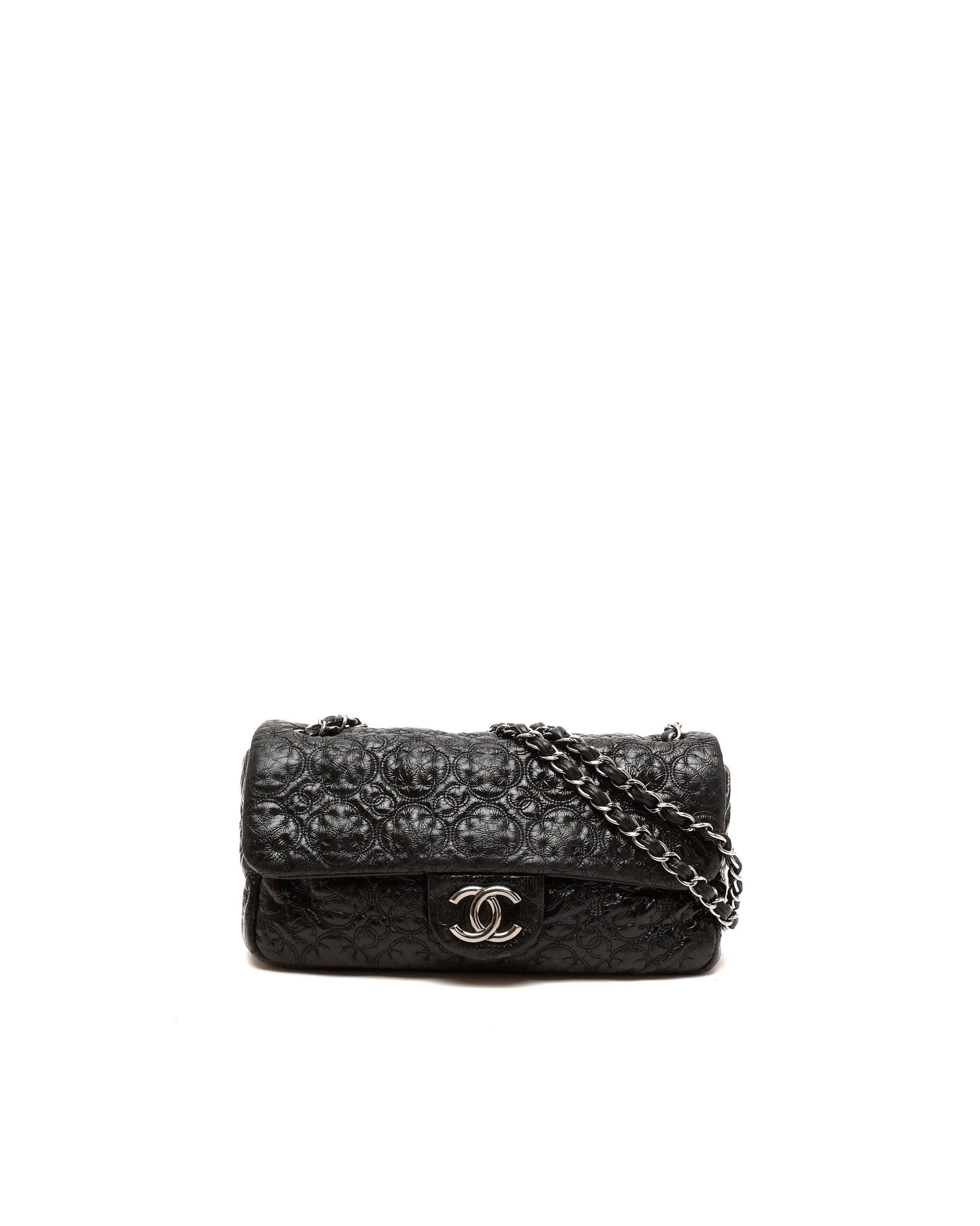Chanel Patent Rock In Moscow Single Flap Bag - Black (One Size)