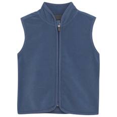 Color Kids Baby Fleece Waistcoat with Embroidment Fleecevest Børn størrelse 92 farve blå