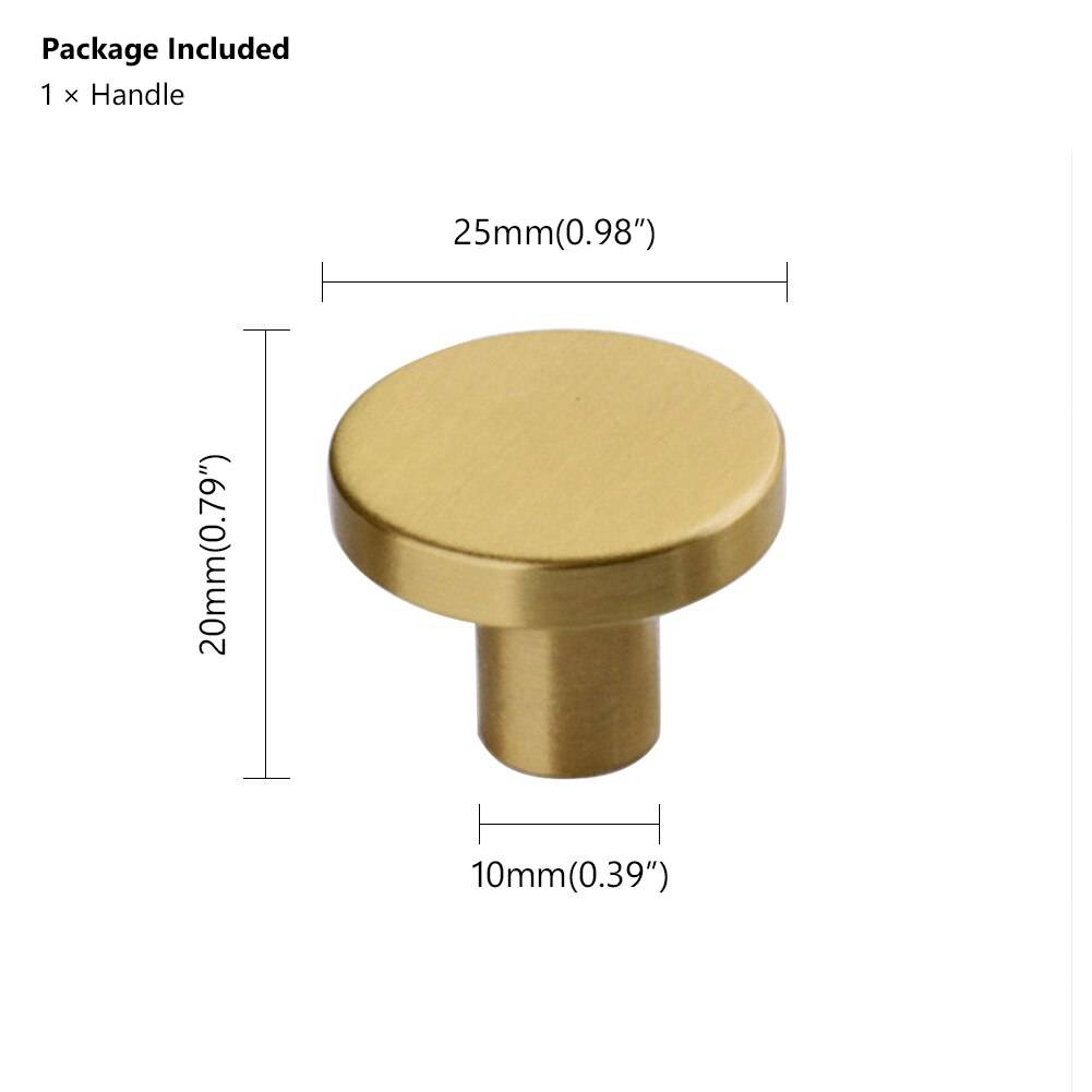 Vägg krokar guld skåp knoppar och handtag dekorativa byrå knoppar drar hatt väska hängande krok skåp dörr hårdvara - 25mm