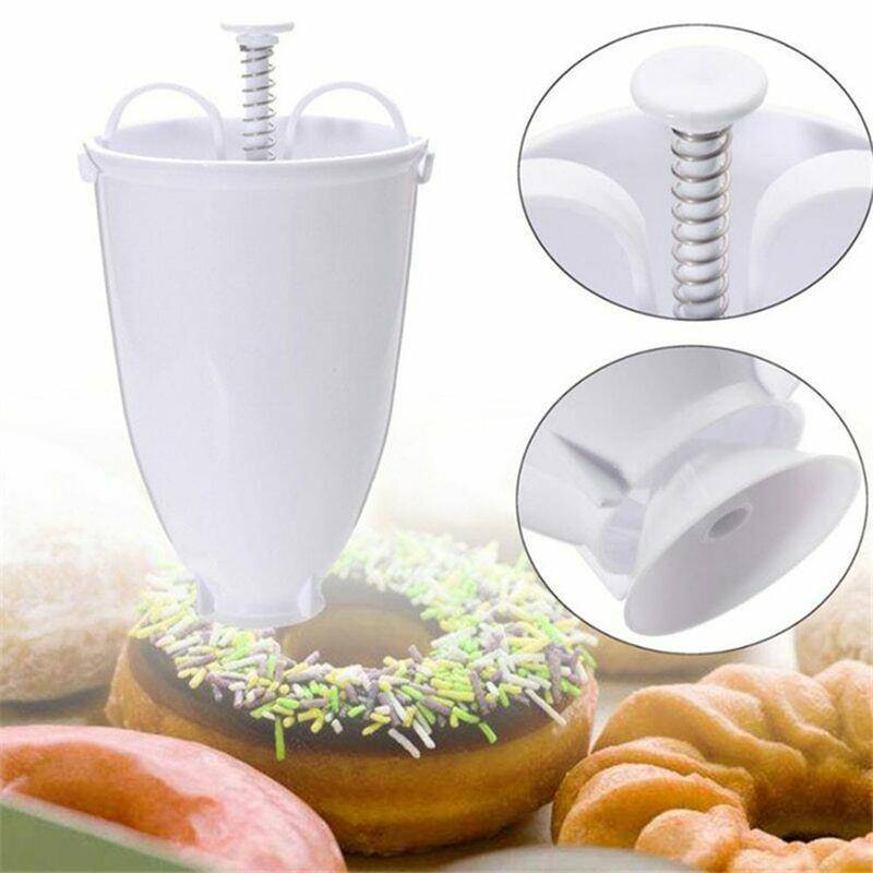Magisk snabb plast munk tillverkare våffla formar kök tillbehör bakverk donut maker kakform mögel kex kakor diy bakverktyg