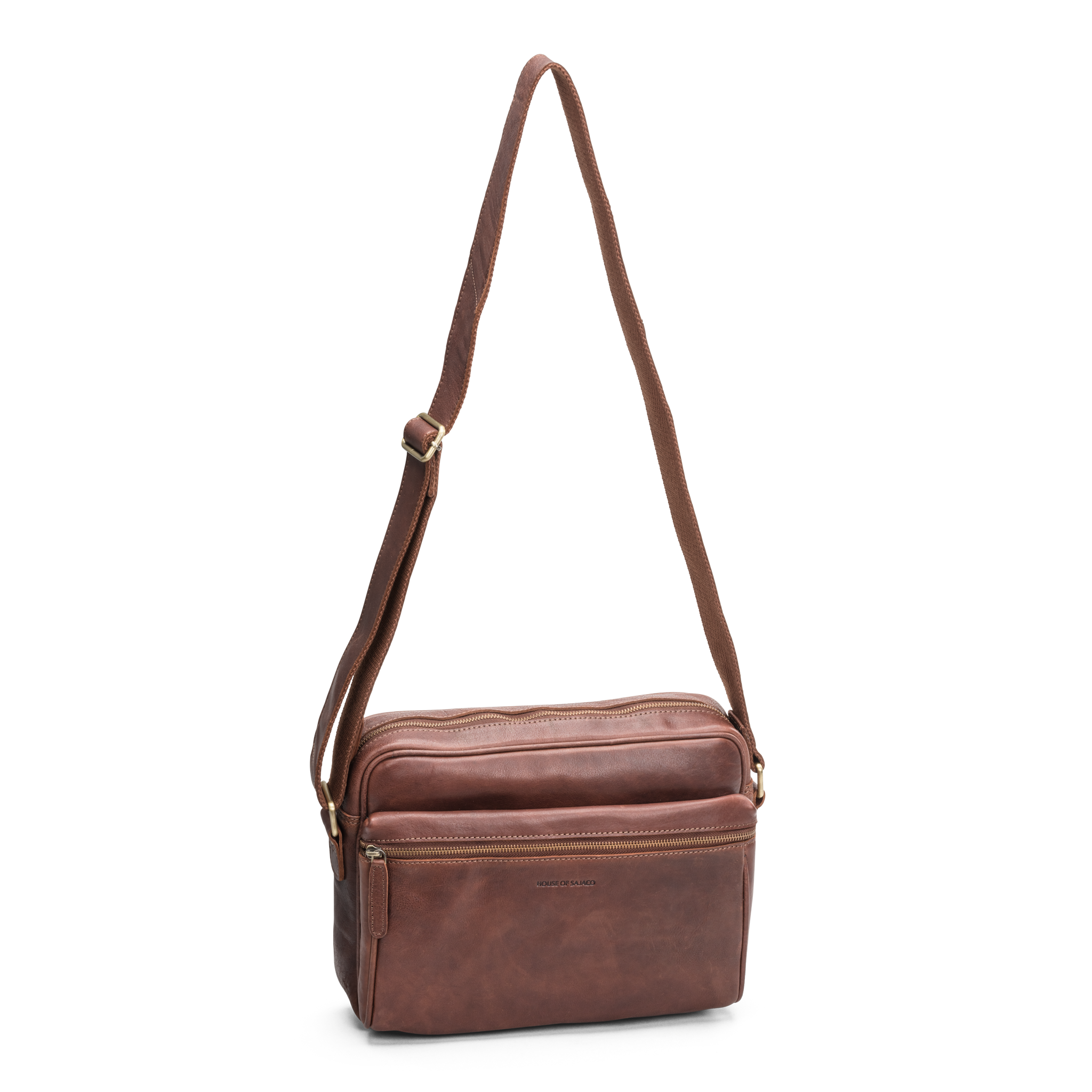 House of Nordic Axelremsväska Datorväska 13,3", Cognac