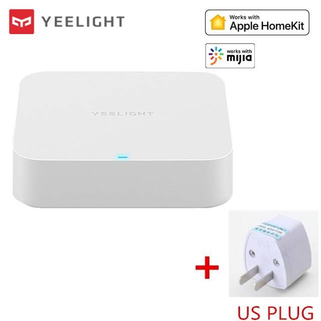 (global version)yeelight gateway hub wifi bluetooth kompatibel för smarta hemenheter fjärrkontroll av app xiaomi mijia - Lägg till oss plugg