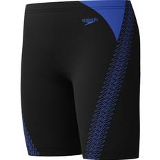 Speedo Badebukser - HyperBoom Splice Jammer - Sort m. Blå - Speedo - 11-12 år (146-152) - Badetøj