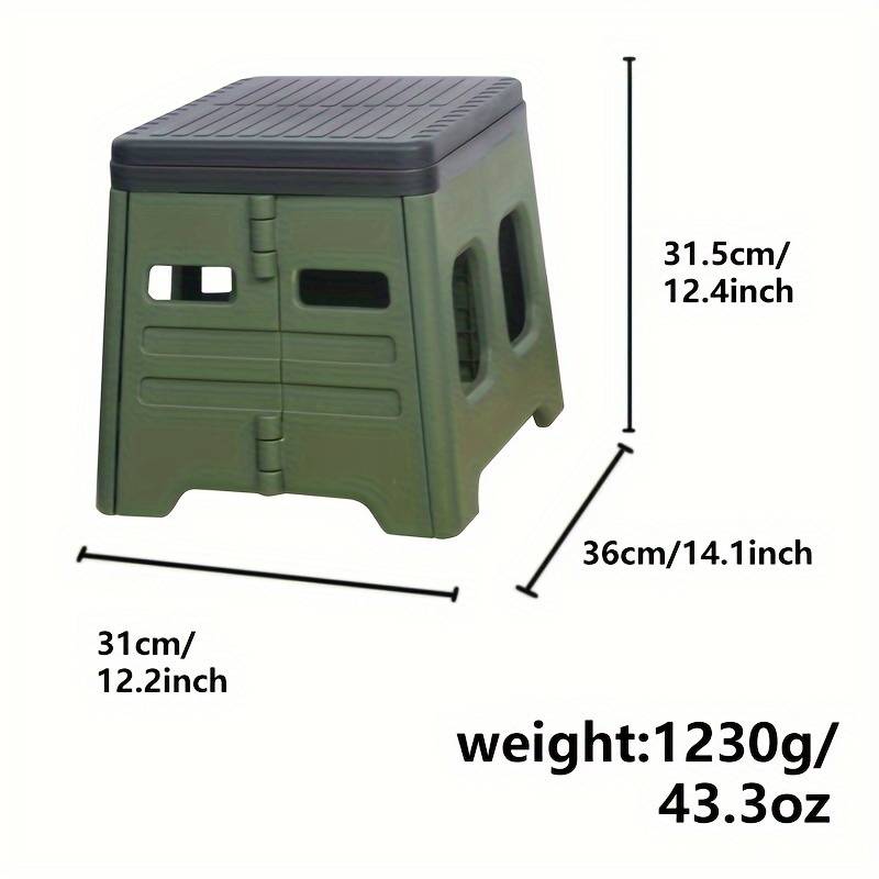 TEMU Portable Folding Emergency Toilet With Lids - Ideal For Outdoor Camping, Hiking & Car Travel | Durable Pp Material, Suitable For Camping Portable Toilet