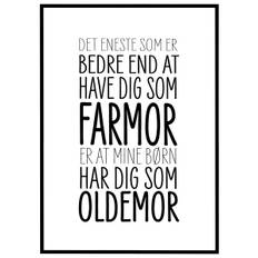 Plakat Elsket som farmor - elsket som oldemor
