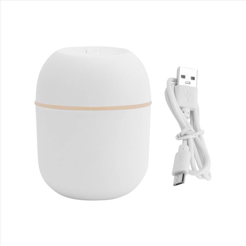 Luftfugter USB 220Ml Bærbar Mistdiffuser til Kontorbil, Hvid