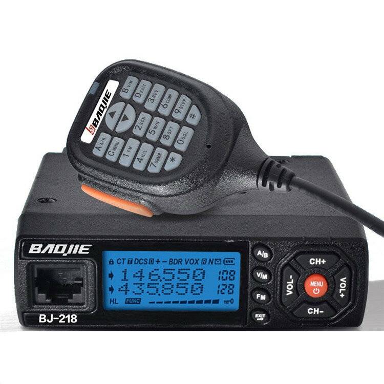 BaoJie BJ-218 25W Mobilradio VHF UHF 136-174 400-470MHz Ham Radio Bil Walkie Talkie Lång räckvidd