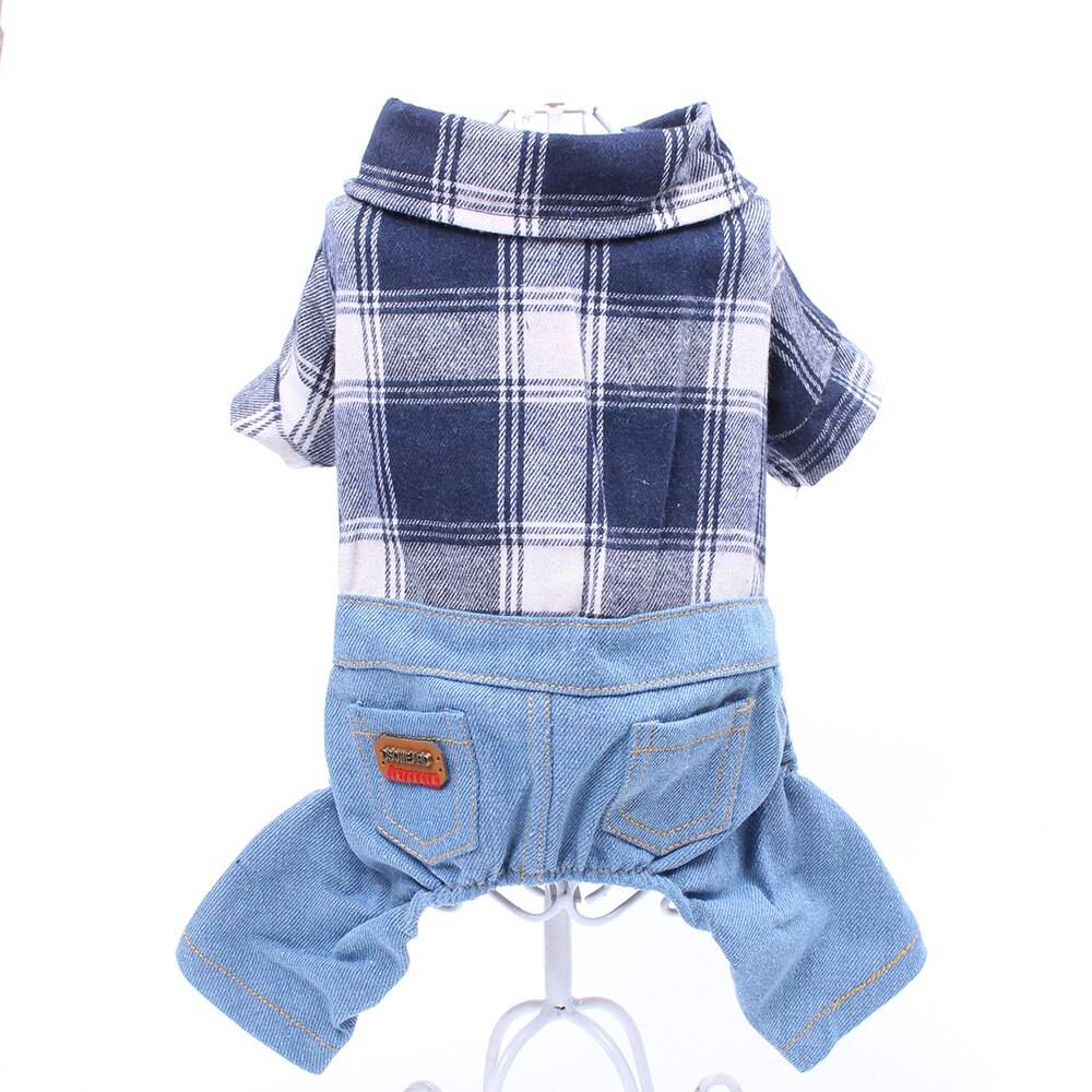 Hund sällskapsdjur jumpsuit hoodie tröja skjorta 2- -delat set katt valp kappa jacka vår/höst kläder apperal - Röd / Xl