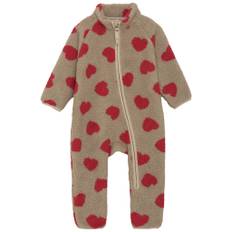 Celavi Teddy Fleeceoverall Cayenne 80 cm  Beige  80 cm  Unisex