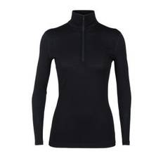 Icebreaker Women 200 Oasis LS Half Zip Black (Auslaufware)