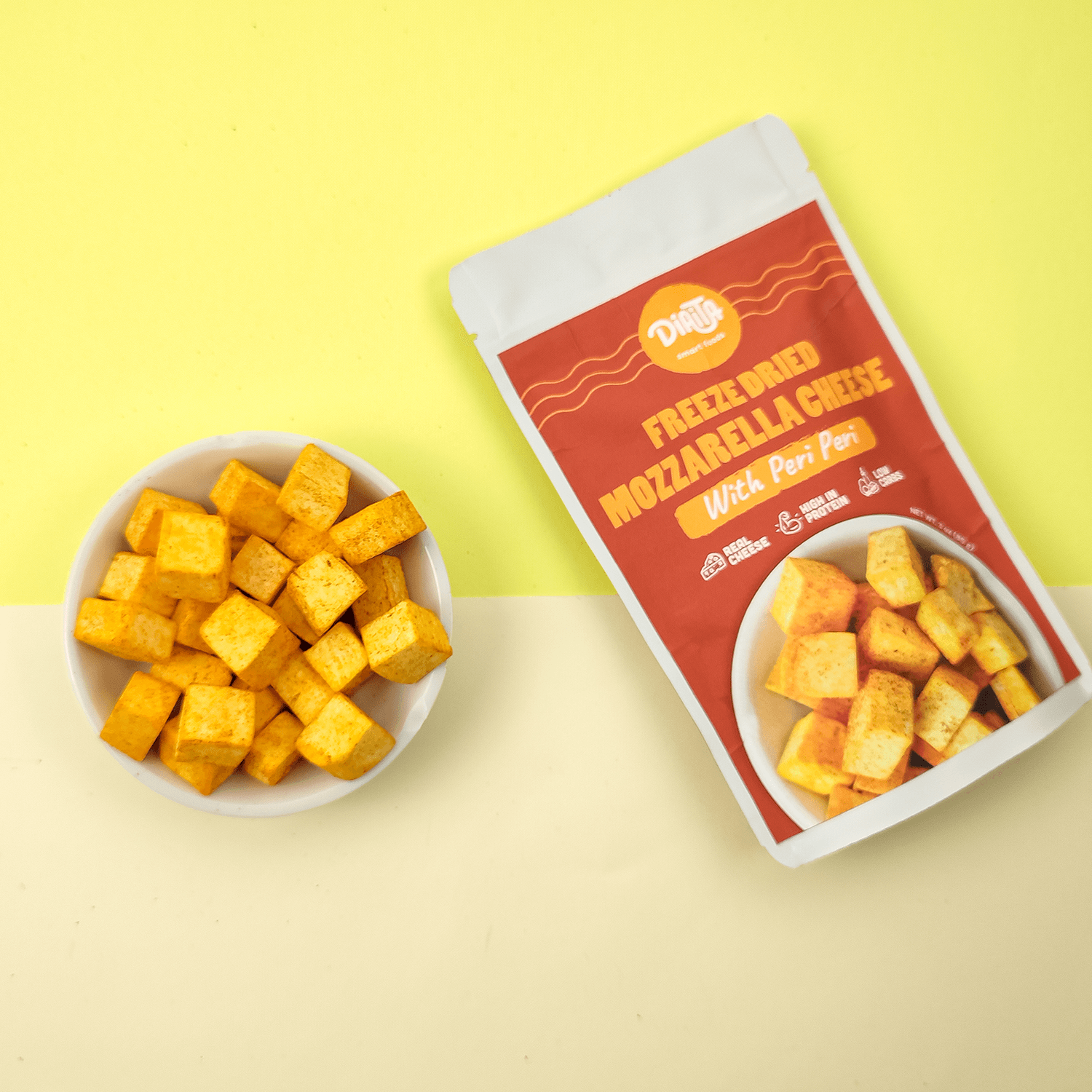 Frystorkad Mozarellaost Med Piri Piri (85 gram)