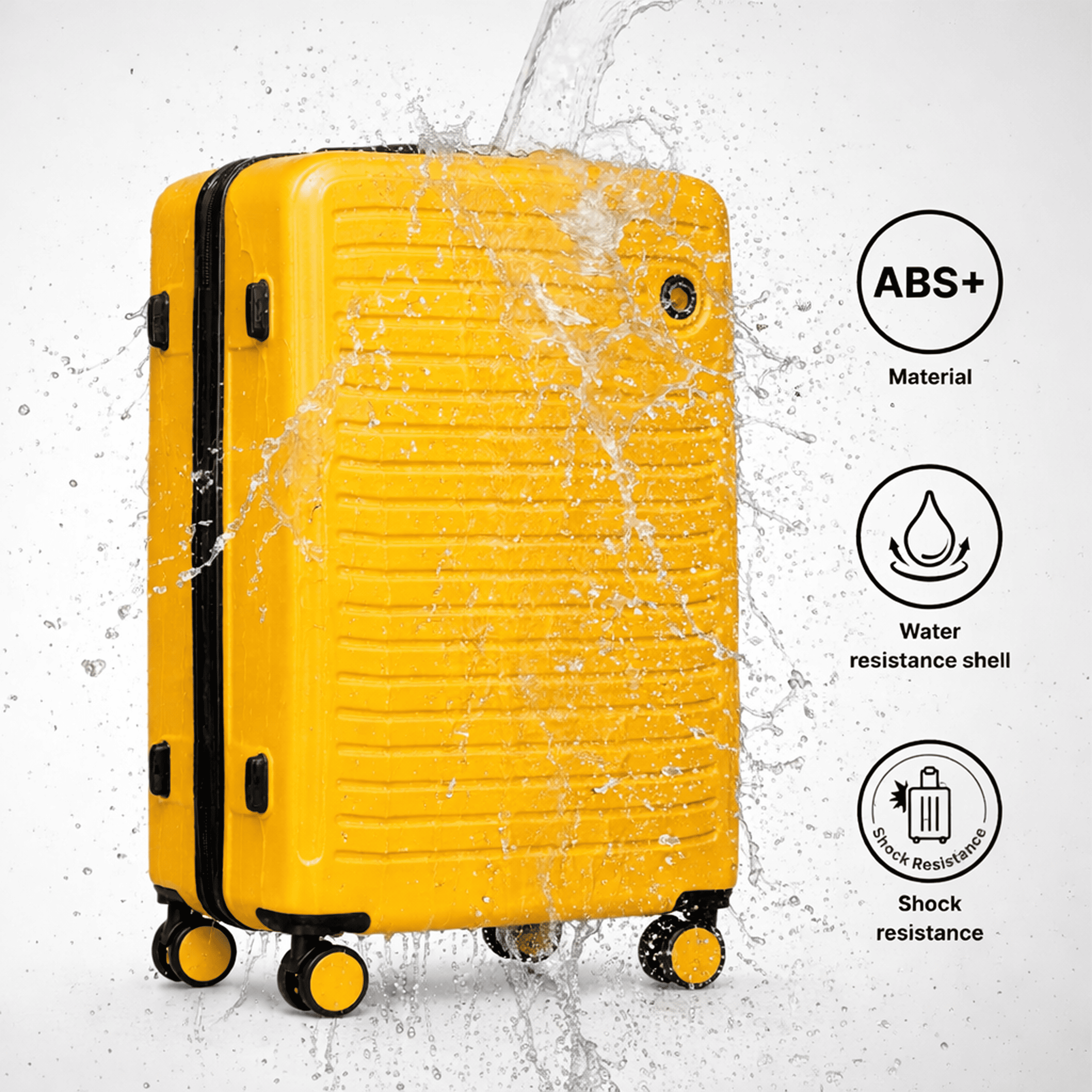 Big Size XXL Suitcase Size about 75x50x30 cm or 64.5x44x26.5 cm or cabin 55x40x20 cm/High quality 28 "24" 20 "for choice, ABS + carry-on case, deck case with combination lock and wheels 360 °, 4
