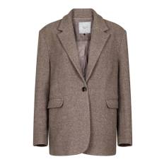 Neo Noir Gaby Twill Blazer Sand Melange