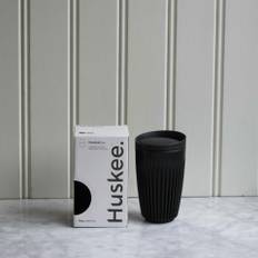 Take away mugg svart, HuskeeCup, stor