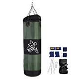 Boxningssäck Sandsäck Barn/Vuxna Hängande boxningssäck, 7 + 1 Tom MMA Kickboxning Muay Thai Boxningssandsäck Träning Boxning Krok Sandsäck Fighting Karate Punch