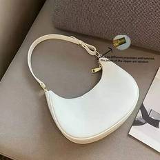 Underarm Bag, Versatile Niche High-End Shoulder Bag - Smooth Zipper For Easy Opening, Simple Design, Adjustable And Comfortable Shoulder Strap, Light - White - one-size