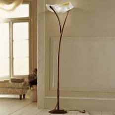 Sil-Lux Gulvlampe ATENE, dæmpbar, Brun/rust, Stue/spisestue, Metal,