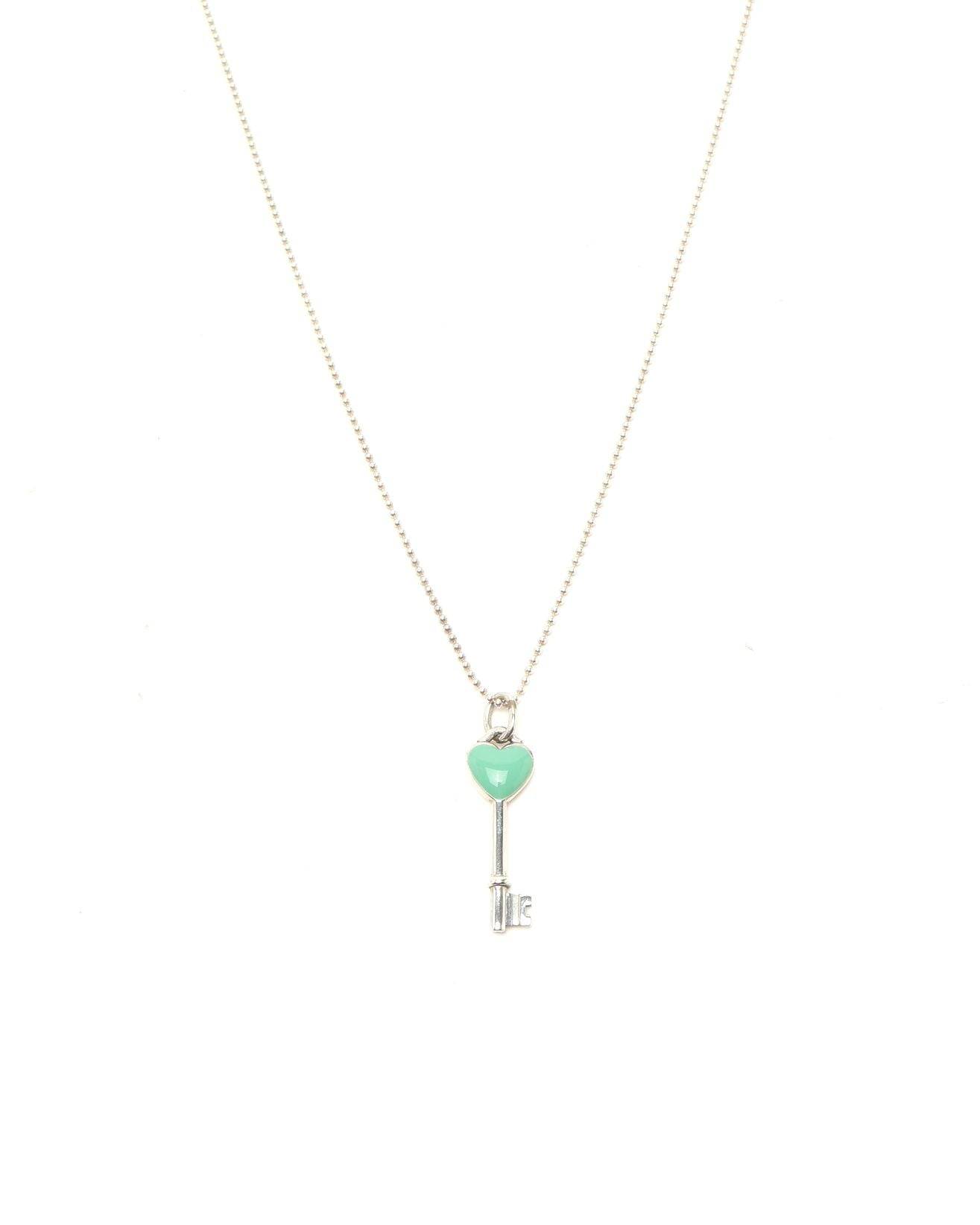Tiffany & Co Heart Key Silver Necklace - Silver - One Size