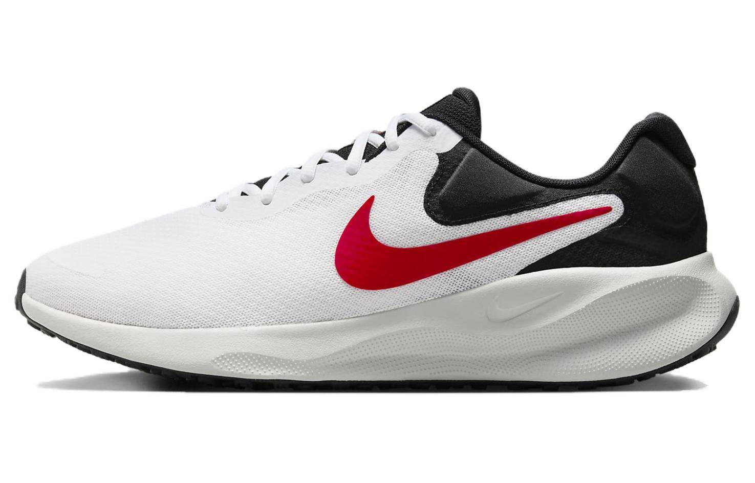 Nike Revolution 7 White Black Photon Dust Fire Red 44.5