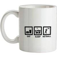 Eat Sleep Netball mug.