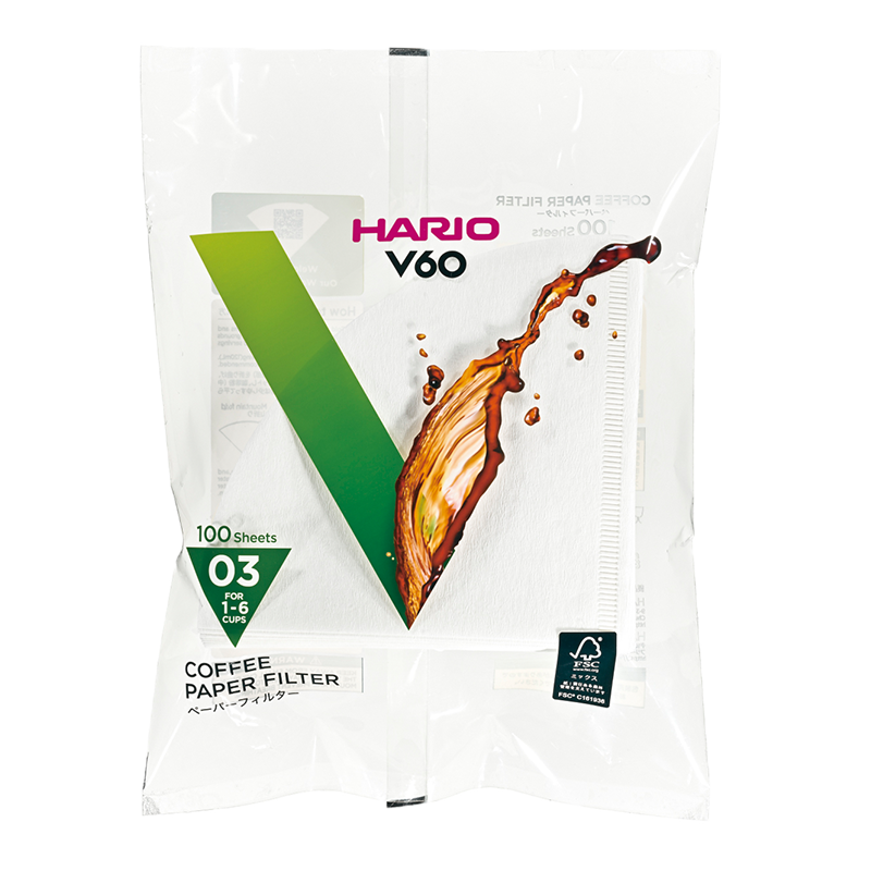 V60 Filter Paper, 03 Size (100 pcs) - Natural