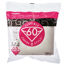 V60 Filter Paper, 03 Size (100 pcs) - Natural