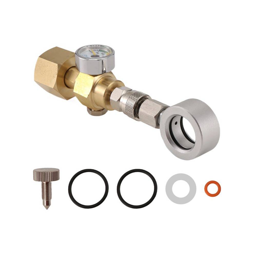 Soda Water CO2 Refill Adapter for Quick Connect Cylinder DIN477 / W21.8-14 /CO2 Tank Valve