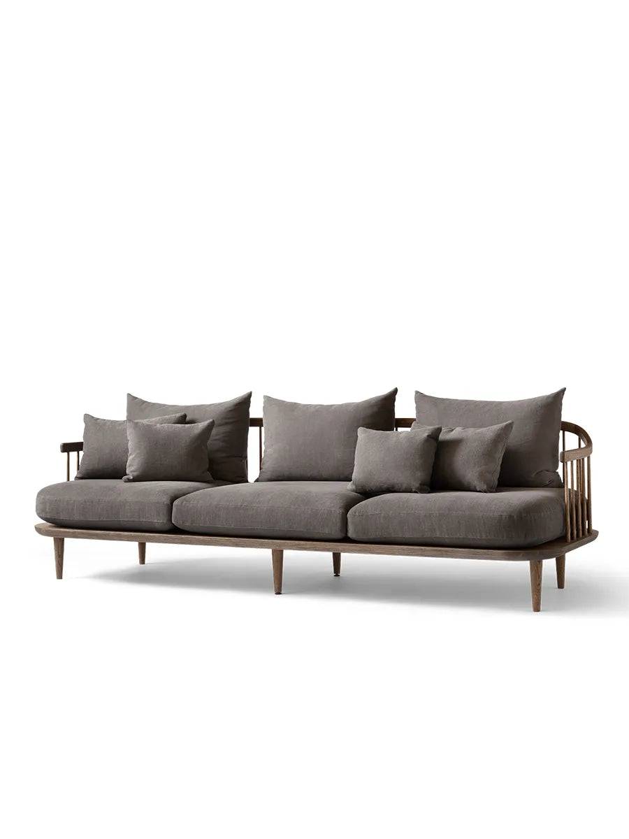 Fly sofa 3 pers SC12 fra &Tradition Røget olieret eg - Hot Madison 093 - Jacobsen Plus