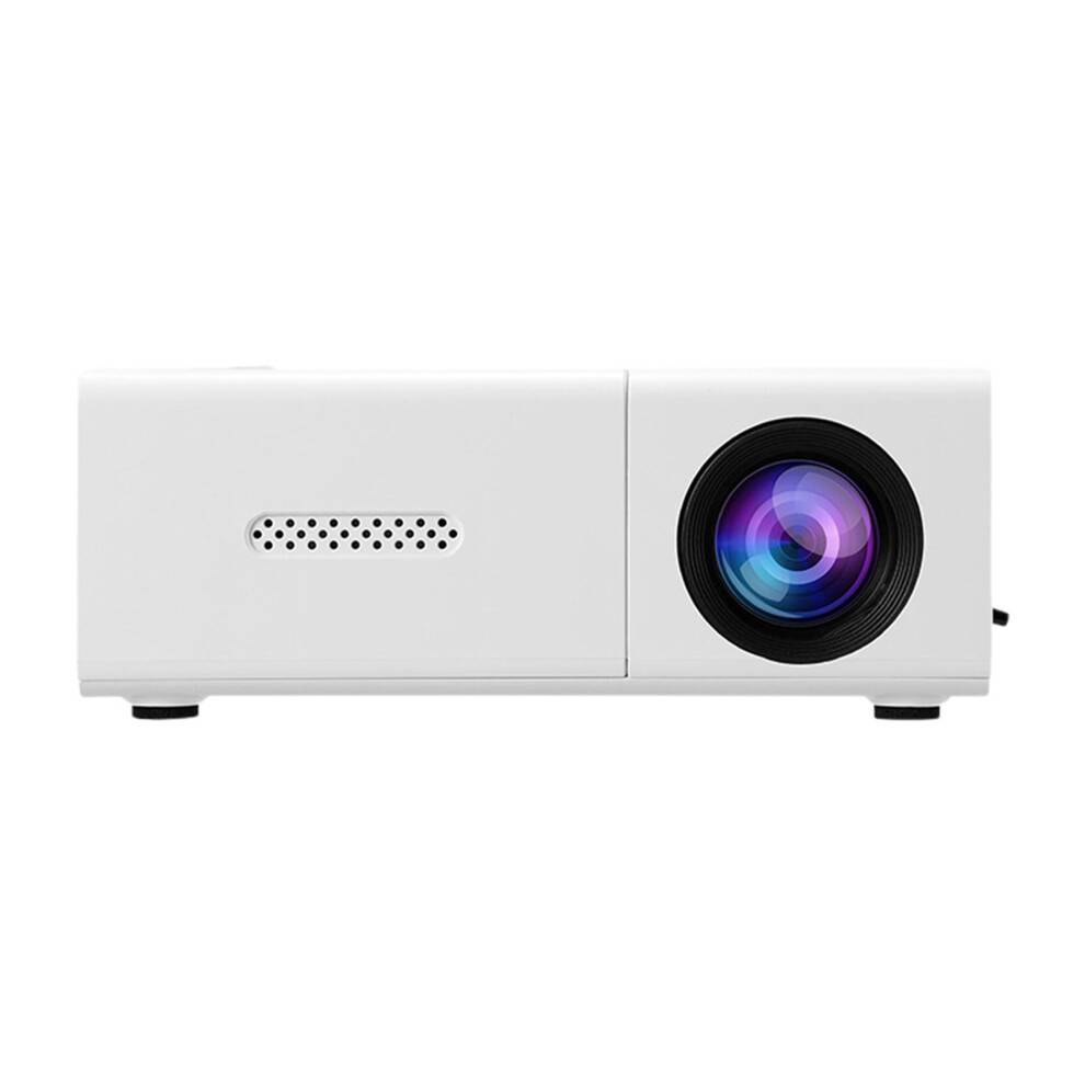 Miniprojektor 1080P Full HD, bærbar filmprojektor med skærm, kompatibel med TV-stick, smartphone, HDMI, USB, opgraderet Bluetooth, indendørs og