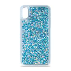 Samsung Galaxy S23 Gennemsigtigt Glimmer Mobil Cover - Blå