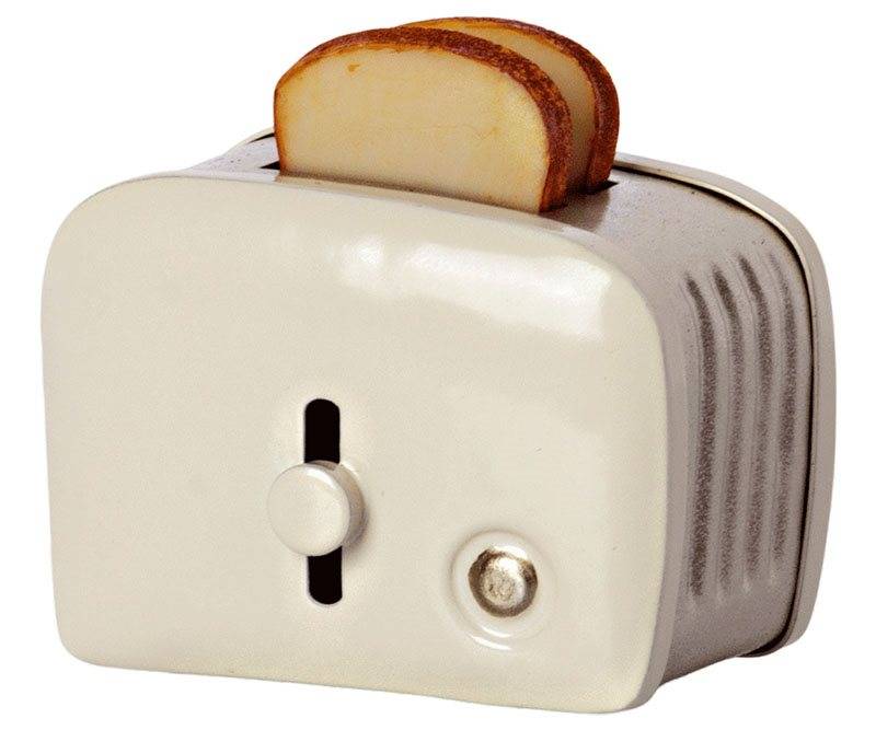 Toaster & bread, off white
